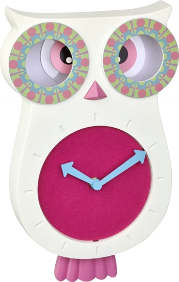 Picture of TFA 60.3052.06    blue/green Lucy Kids Pendulum Clock  Owl