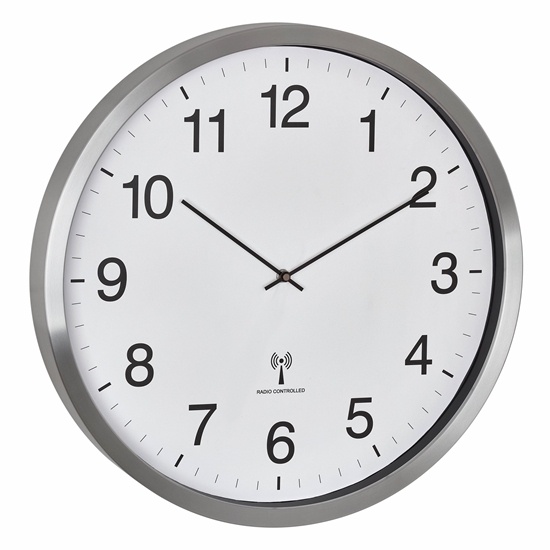 Picture of TFA 60.3548.02 XXL radio control clock with aluminium frame