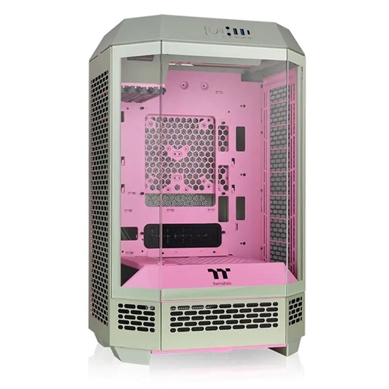Picture of Obudowa Thermaltake The Tower 300 zielono-róowa (CA-1Y4-00SJWN-00)