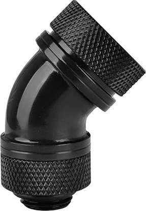 Изображение Thermaltake Zczka ktowa 45° PETG Pacific 1/4" x 16mm Czarna (CL-W096-CA00BL-A)