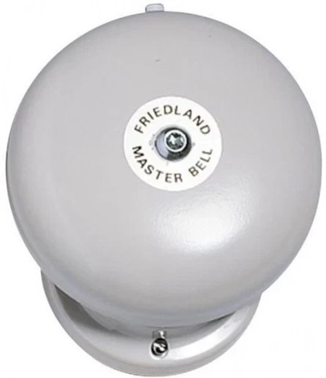 Picture of THORKILD LARSEN Masterbell industriklokke 24V DC med grå skål Ø 154 mm lydtryk 91-94dB på 1 meter