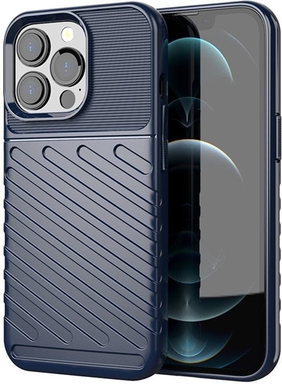 Picture of Thunder Case elastyczne pancerne etui pokrowiec iPhone 13 Pro niebieski