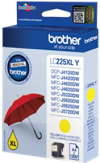 Изображение Tintes kārtridžs Brother LC225Y Yellow