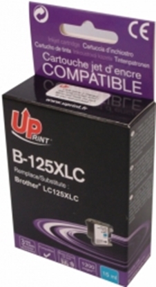 Attēls no Tintes kārtridžs UPrint Brother LC125XLC Cyan