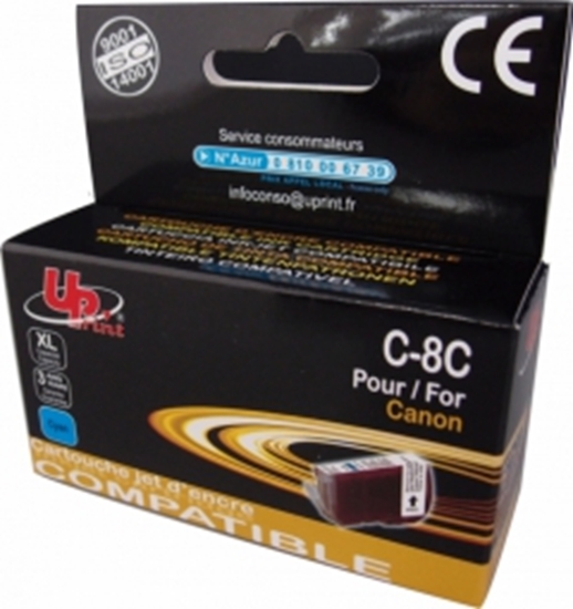 Picture of Tintes kārtridžs UPrint Canon CLI-8C Cyan