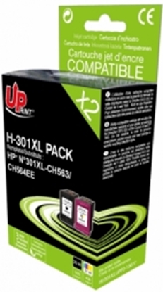 Изображение Tintes kārtridžs UPrint HP 301XL Multipaka