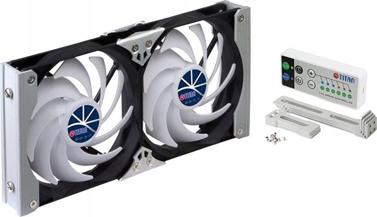 Изображение Titan Titan TTC-SC20(C)+ Dual Fridge Fan 140x25mm IP55, Timer Mode, with Integrated Rectifier