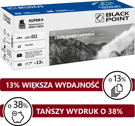 Picture of Toner Black Point LBPPC052 Black Zamiennik CRG-052BK (BLC052BCBW)