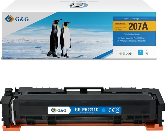 Picture of Toner G&G G&G kompatybilny toner z HP W2211A, NT-PH2211C, HP 207A, cyan, 1250s