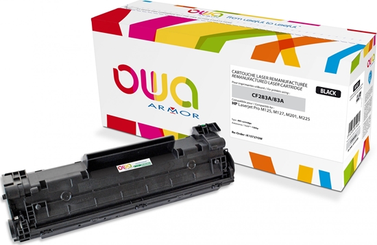 Изображение Toner OWA Armor Armor OWA - black - Toner cartridge (Alternative for: HP CF283A) - for HP LaserJet Pro M201, MFP M125, MFP M127, MFP M225 (K15727OW)