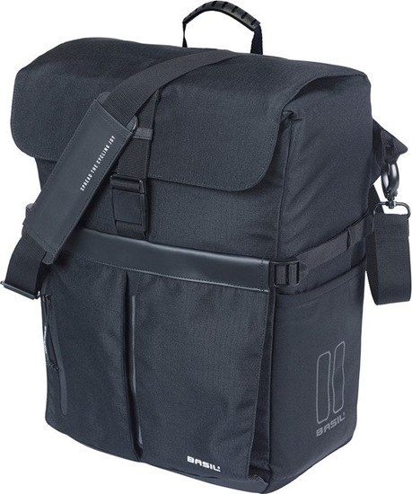 Picture of Torba BASIL MOVE COMMUTER BICYCLE BAG, MIK HOOKS, 15L, Wodoodporna, Black (NEW 2025)