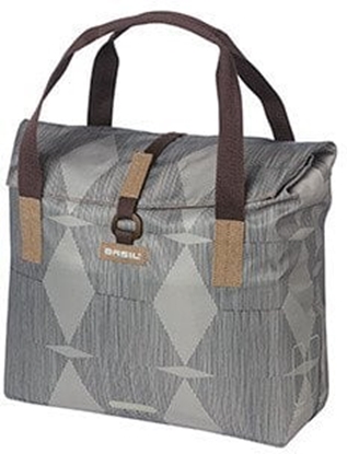 Attēls no Torba na baganik BASIL ELEGANCE BICYCLE SHOPPER 20-26L Hook On System, wodoodporna chateau taupe (NEW)