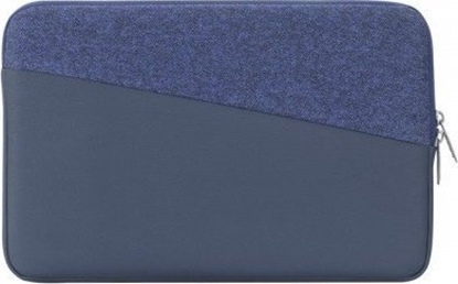 Picture of Torba RivaCase RIVACASE ETUI NA LAPTOP 13,3" EGMONT, NIEBIESKIE, SKÓRA EKOLOGICZNA I TWEED, KIESZE NA AKCESORIA