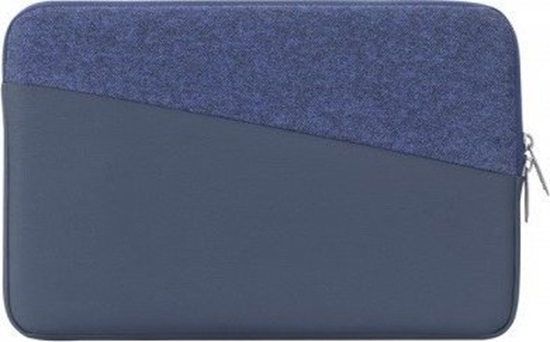 Picture of Torba RivaCase RIVACASE ETUI NA LAPTOP 13,3" EGMONT, NIEBIESKIE, SKÓRA EKOLOGICZNA I TWEED, KIESZE NA AKCESORIA