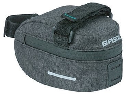 Attēls no Torebka podsiodowa BASIL DISCOVERY 365D FRAME BAG S 0.5L, mocowanie na paski, wodoodporna black melee (NEW 2024)