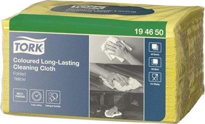 Attēls no Tork Tork - Wielorazowe ciereczki wókninowe, 1-warstwowe, premium - óte