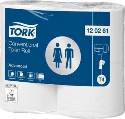 Attēls no Tork Tork Conventional Toilet Roll, 69.4 m, 9.9 cm, 12 cm, 3.8 cm, 14 cm, 117 mm