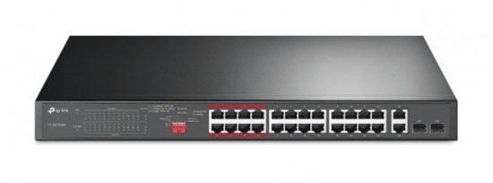 Picture of TP-LINK 24-Port 10/100Mbps + 2-Port Gigabit Unmanaged PoE+ Switch