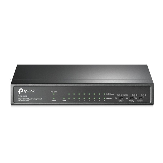 Изображение TP-LINK 9-Port 10/100Mbps Desktop Switch with 8-Port PoE+
