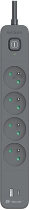 Attēls no Tracer 47026 Power Line+ 1.5m (4 outlets +1x USB A+ 1x Type C, PD18W)