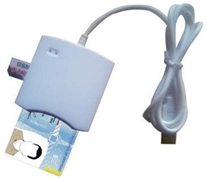 Attēls no Transcend SMART CARD READER USB PC/SC N68 White