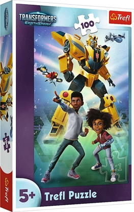 Attēls no Trefl Puzzle 100 elementów Druyna Transformers TREFL
