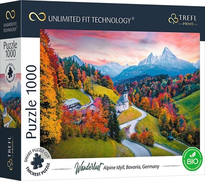 Attēls no Trefl Puzzle 1000 Alpejska Sielanka Bawaria, Niemcy Unlimited Fit Technology