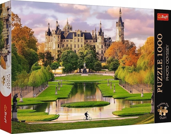 Изображение Trefl Puzzle 1000 elementów Premium Zamek w Schwerinie Niemcy