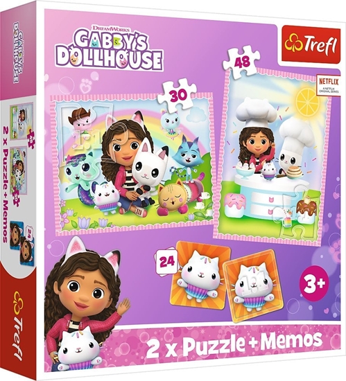 Picture of Trefl Puzzle 2w1 memos Gabi z kocim przyjacielem Gabbys Dollhouse
