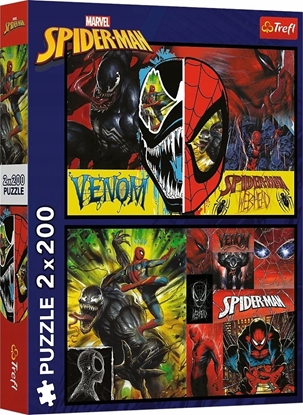 Изображение Trefl PUZZLE 2X200EL TREFL SPIDERMAN DZIEN I NOC PUD8