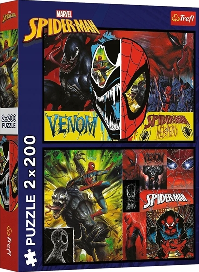 Изображение Trefl PUZZLE 2X200EL TREFL SPIDERMAN DZIEN I NOC PUD8