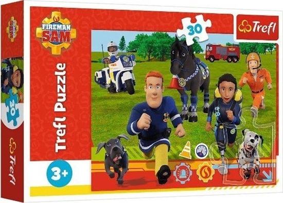 Изображение Trefl Puzzle 30 element?w Gotowi do pomocy Stra?ak Sam