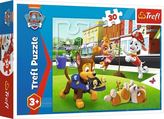 Изображение Trefl Puzzle 30 elementów Pieski w akcji Psi Patrol Paw Patrol