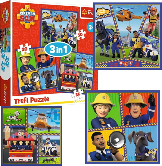 Изображение Trefl Puzzle 3w1 Dzie? Stra?aka Sama