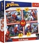 Attēls no Trefl Puzzle 4w1 Bohaterski Spider-Man / Disney Marvel Spiderman 34384 Trefl