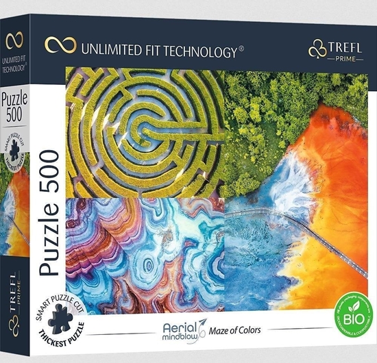 Picture of Trefl Puzzle 500 Aerial Mindblow: Maze of Colors TREFL