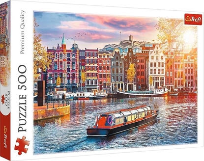 Изображение Trefl Puzzle 500 element?w Amsterdam Holandia