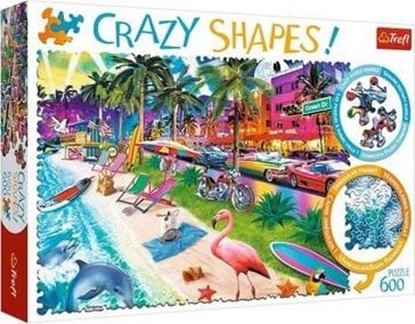 Изображение Trefl Puzzle Crazy Shapes Plaa w Miami 600 elementów