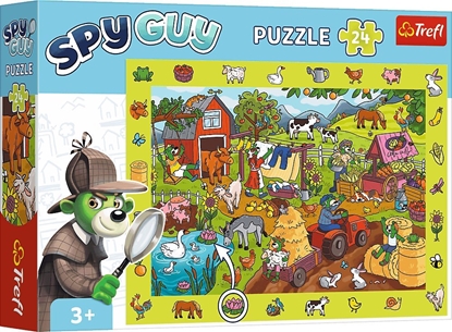 Изображение Trefl Puzzle obserwacyjne Spy Guy Farma 24 elementy
