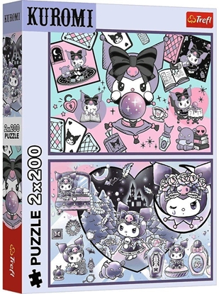 Изображение Trefl Puzzle Psoty Kuromi 2x200 elementów (13345)