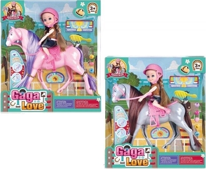 Attēls no Trifox Lalka na koniu z akcesoriami MIX