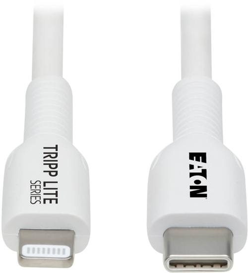 Picture of Kabel USB Tripp Lite Lightning - USB-C 1 m Biay (M102AB-01M-WH)