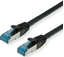 Изображение TRITON VALUE Kabel krosowy Kat.6A (klasa EA) S/FTP (PiMF), LSOH, czarny, 0,3 m