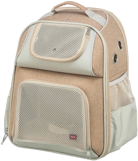 Picture of TRIXIE 28831, Soft pet carrier, Backpack pet carrier, Dog, 7 kg, Top & front load, Beige