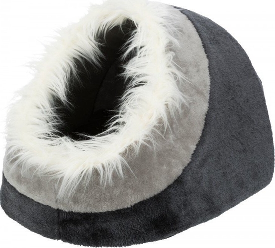 Изображение Trixie Minou, legowisko zamknite, ciemnoszare/jasnoszare, 35 × 26 × 41 cm