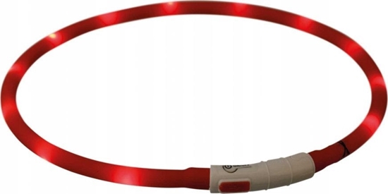 Изображение Trixie Opaska wiecca USB, silikon, XSXL: 70 cm/? 10 mm, czerwona