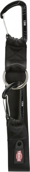 Picture of Trixie Pasek z karabiczykiem, czarny, 30 cm/38 mm, uniwersalny