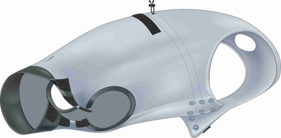 Picture of Trixie Ubranko ochronne szare r. L 55cm