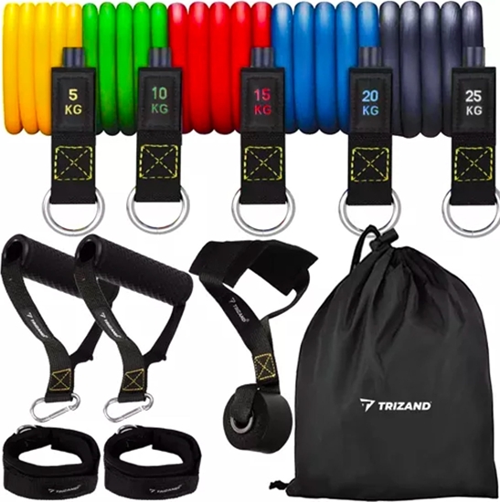 Picture of Trizand Tama treningowa 22716 róne poziomy oporu w zestawie wielokolorowy 5 szt.