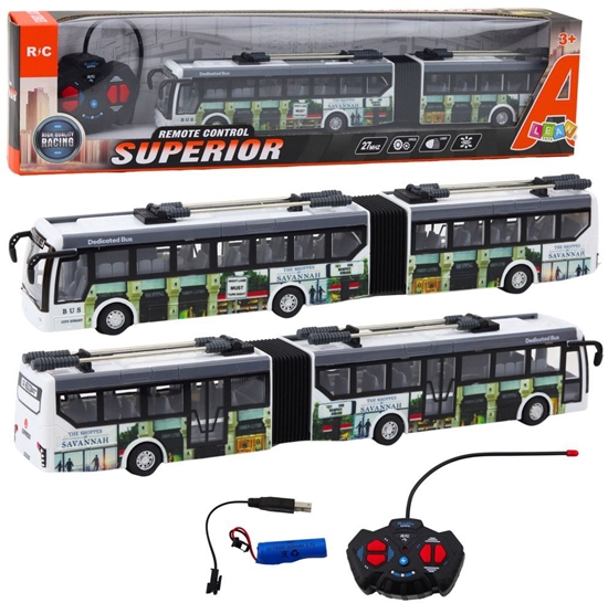Изображение Trolejbus Miejski Zdalnie Sterowany RC wiata Transport Publiczny LEAN Toys